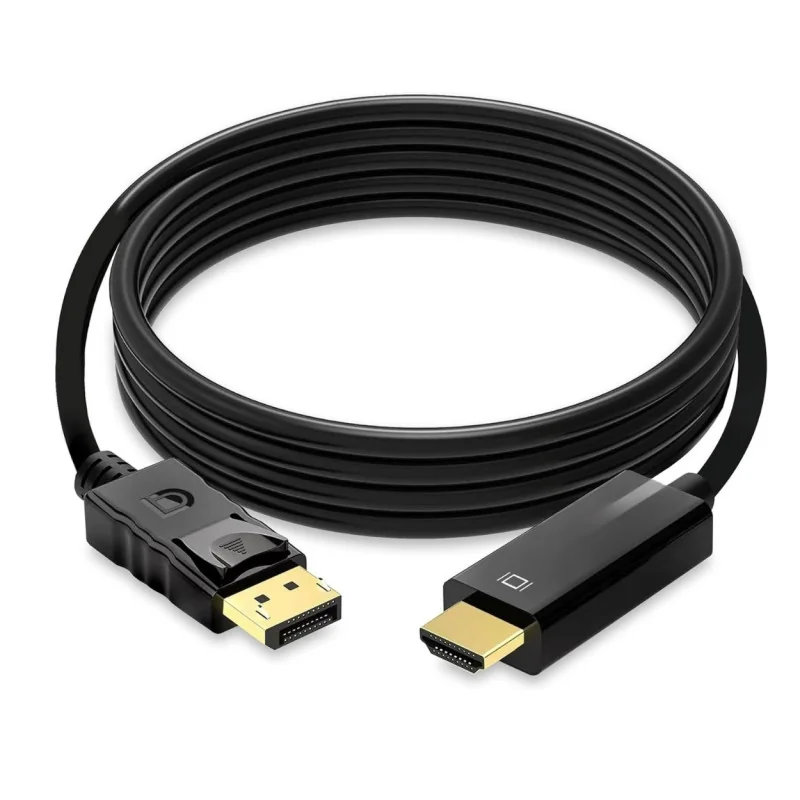 Cable DisplayPort vers HDMI - Adaptateur DP vers HDMI, Vidéo Haute Définition, 180CM