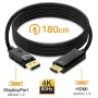 Cable DisplayPort vers HDMI - Adaptateur DP vers HDMI, Vidéo Haute Définition, 180CM -PROTECH-