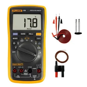 Original Fluke 17B+ Auto Range Digital Probe Multimeter Meter Temperature & Frequency
