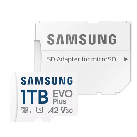 Carte Memoire MicroSDXC Samsung EVO Plus 1 To – Ultra Rapide et Haute Capacité pour Smartphones, Caméras, Drones
