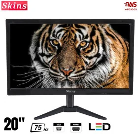 Ecran SKINS 20 Pouces HDMI/VGA – 75Hz, Résolution HD
