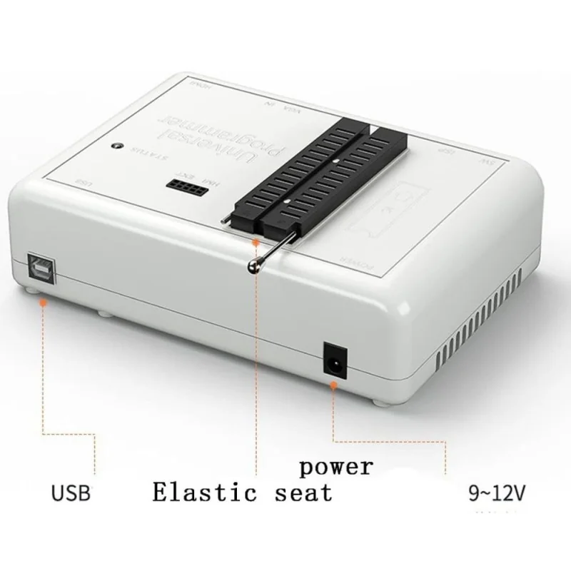UNIVERSAL PROGRAMMER RT809H + 6 ADAPTERS Socket (PLCC20, PLCC28, PLCC32, PLCC44, SOP8(150mil), SOP8(200-209mil))