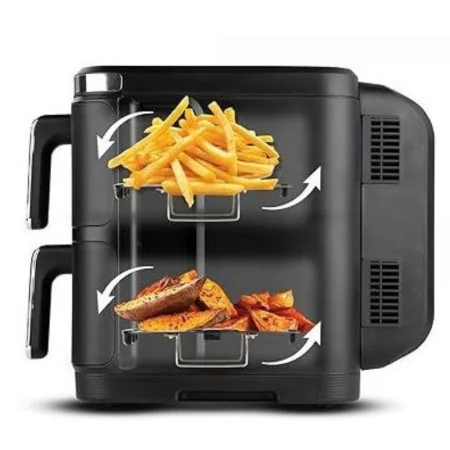 Friteuse Sans Huile BOMANN Double Panier 11L, 2800W FR 6160 CB , Thermostat 60-200°C 2