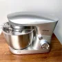 Pétrin BOMANN KM 6170 CB – Bol Inox 6L, 1500W, 8 Vitesses, Double Crochet Silver/Black