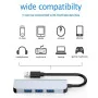 Hub USB 3.0 Pro-tech - 4 Ports P-U04, Vitesse 5 Gbps - Compatible Windows, Mac, Linux