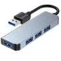 Hub USB 3.0 Pro-tech - 4 Ports P-U04, Vitesse 5 Gbps - Compatible Windows, Mac, Linux
