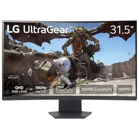 Ecran LG Gaming 32" GS60QC 2K QHD Incurve, 180 Hz, 1 ms, Couverture sRGB 99%