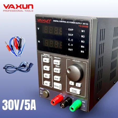 Alimentation Variable YAXUN YX-3005D+ 30V 5A – Idéale pour la Réparation et la Maintenance Électronique