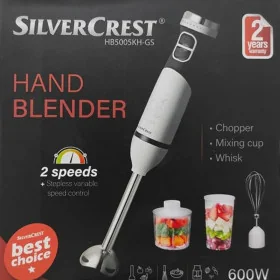 Bras Mixeur SilverCrest 3 en 1 600W – Puissant et Polyvalent (HB5005KH-GS)
