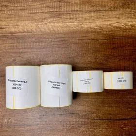 Etiquette Thermique 100×150 mm/100×60 mm/50×25 mm/40×20 mm