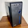 Boitier PC CANAR –Design Élégant avec Ports USB et Audio en Façade, LED Bleue