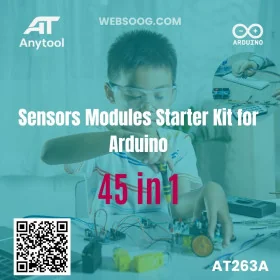 ANYTOOL Sensors Modules Starter Kit for Arduino 45 IN 1