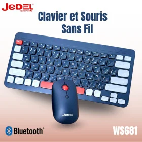 Combo Clavier et Souris Sans Fil WS681