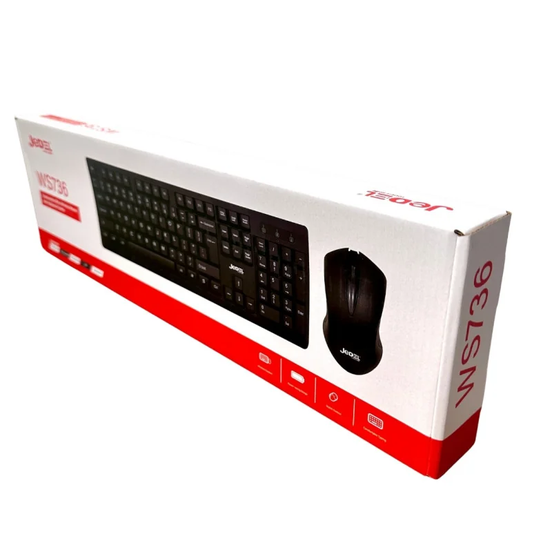 Combo Clavier et Souris Sans Fil JEDEL WS736