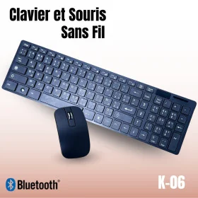 Combo Clavier et Souris Sans Fil K-06