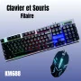 Combo Clavier et Souris Filaire KM688