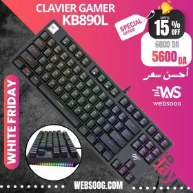 CLAVIER HAVIT GAMER MECANIQUE RGB KB890L