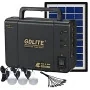 kit de système d'éclairage solaire portable GDLITE GD-8006A avec éclairage à ampoules LED et sortie usb