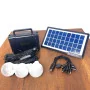 kit de système d'éclairage solaire portable GDLITE GD-8006A avec éclairage à ampoules LED et sortie usb