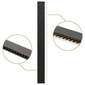 CONNECTERUR 2.54 1X40PIN 180° mal femal