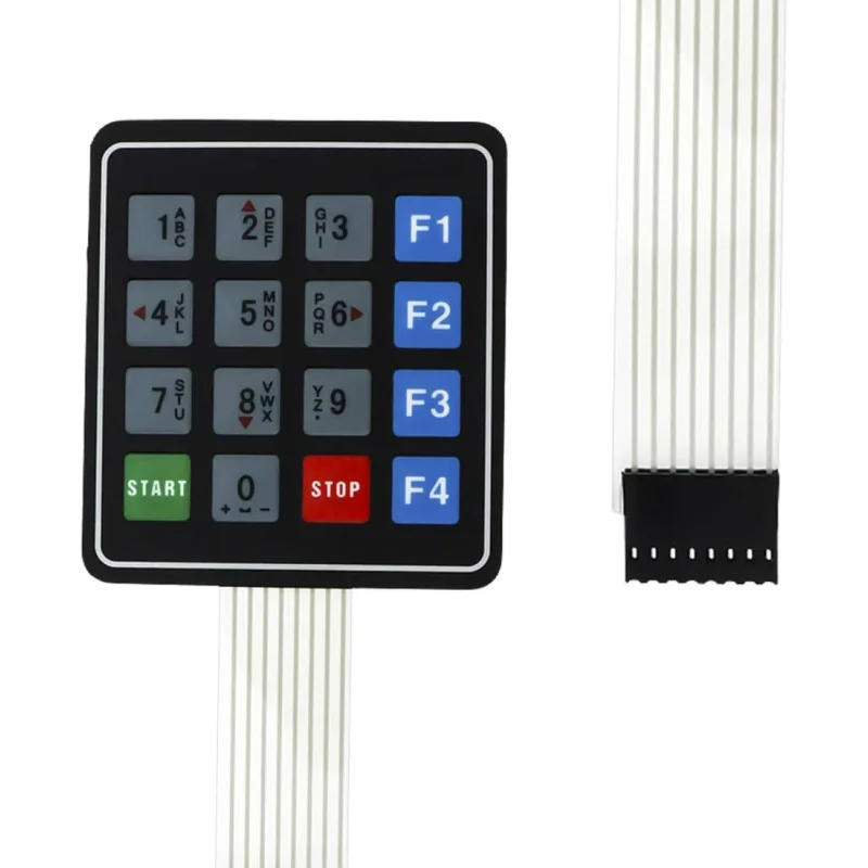 Universal 4x4 16 key matrix mambrane switch keypad keyboard 76x69x0.8mm