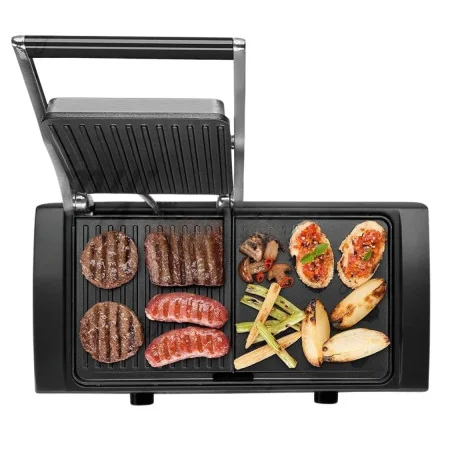 Grill à Viande Électrique 2-en-1 Brandmann BR-SM-003 – 1500 W, Plaques Indépendantes & Température Réglable