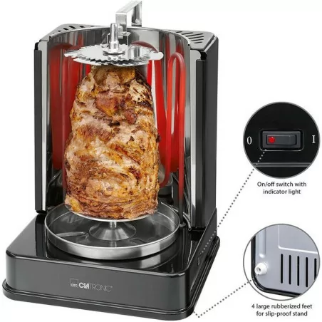 Multi-grill Electrique vertical 3en1 Rôtisserie & Chawarma 4
