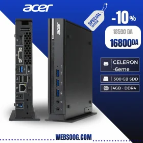 Mini PC ACER N4640G - CEL-6ème Gén, 500GB HDD, 4GB DDR4 KABA État A++