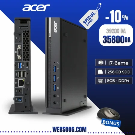 Mini PC ACER - i7 6ème Gén, 256GB SSD, 8GB DDR4 KABA État A++
