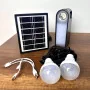 kit de système d'éclairage solaire portable GDLITE GD-20 avec éclairage à ampoules LED et sortie usb