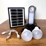 kit de système d'éclairage solaire portable GDLITE GD-20 avec éclairage à ampoules LED et sortie usb