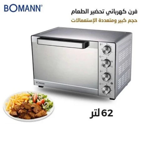 Four Eléctrique Ventilé Avec Rôtisserie 62 Litres, Bomann 2500W