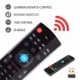 Télécommande Air Mouse avec Clavier Sans Fil 2.4GHz - Contrôle Intelligent pour Smart TV Box Android MT-AMC140