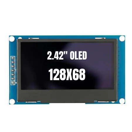 2.42" OLED SPI Interface, White Screen, 128X68