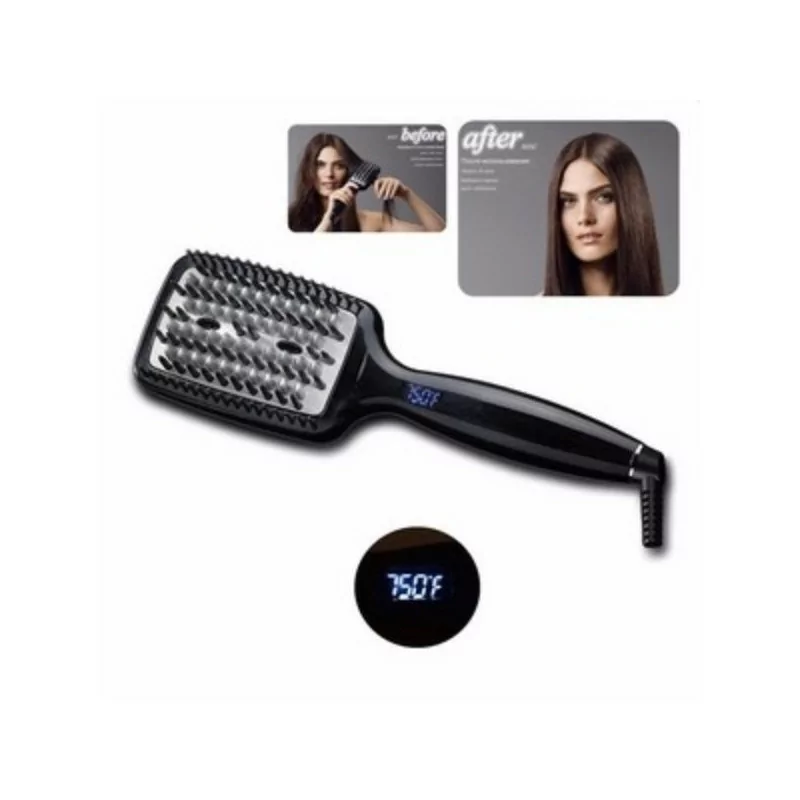 Sokany Brosse chauffante lissante revitalisante en céramique tourmaline à ions 750°F CS-609