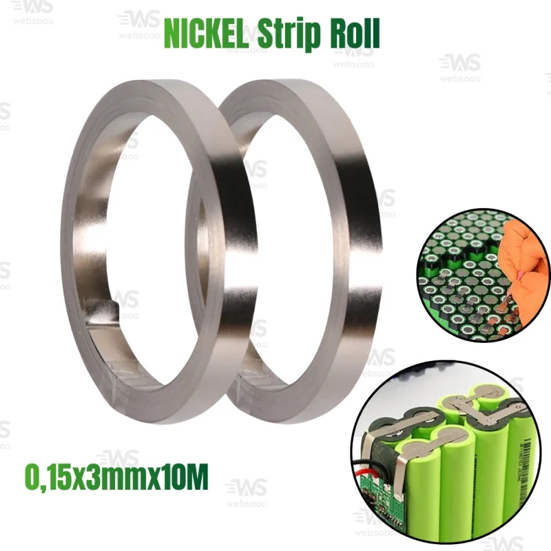 NICKEL Strip Roll 18650 battery conection 0,15x3mmx10M