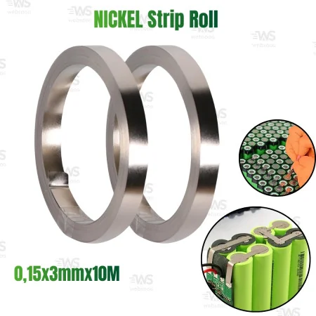 NICKEL Strip Roll 18650 battery conection 0,15x3mmx10M