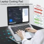 Support Refroidisseur pour Ordinateur Portable LAPTOP H-17 avec Double Ventilateur WHITE