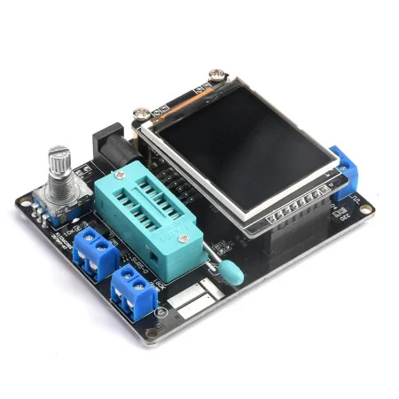 GM328A Transistor Tester LCR Diode Capacitance ESR Voltage Frequency Meter PWM DIY Kit with Case
