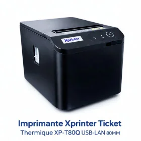 Imprimante Xprinter Ticket Thermique XP-T80Q USB-LAN 80MM