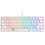 CLAVIER HAVIT MECANIQUE KB-903L WHITE- RED-SW 60%
