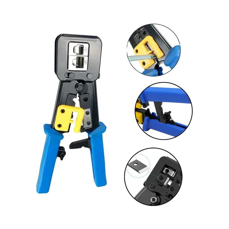 Pince a sertir Réseau ethernet RJ45 PASS TROUGH NEW MT-NA313