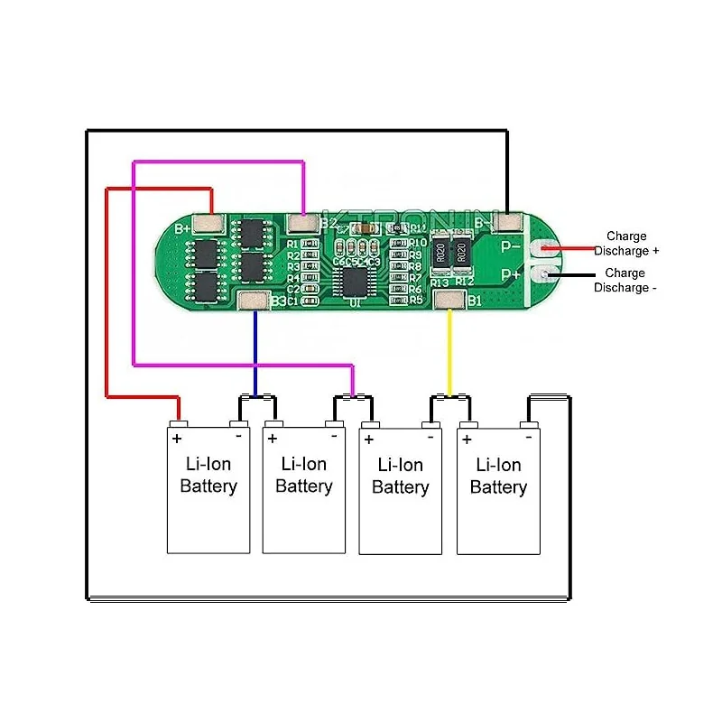 BMS 4S 15A Charger Li-ion Lithium Battery 18650 Protection Board