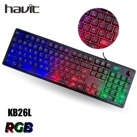 CLAVIER HAVIT SEMI MECANIQUE KB26L MIXED COLOR