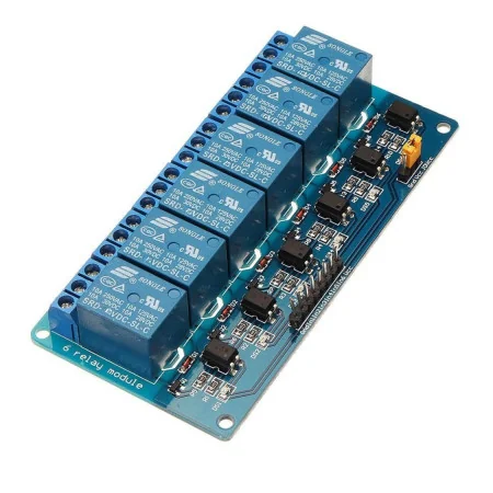6 Channel Relay Module with Light Coupling 5V/12v/24v