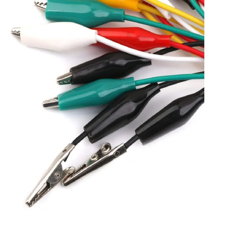 Alligator Clips Electrical DIY Test Leads 10pcs