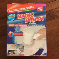 5 en 1 Magic Brush Clean Bath Wash Basin Brosse de bain électrique à entraînement électrique comme vu à la télé Magic Brush