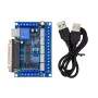 Upgraded 5 Axis CNC Interface Adapter Breakout Board(Blue)