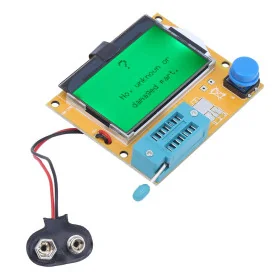 Battery Button Transistor Tester, LCR-T4 Graphical Resistor, Capacitor ESR, Transistor, Tester