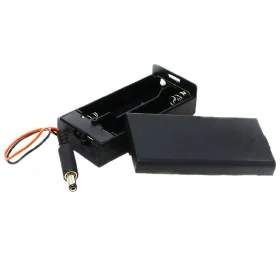 2*18650 Battery Cell with Button,4 Wires with dc plug